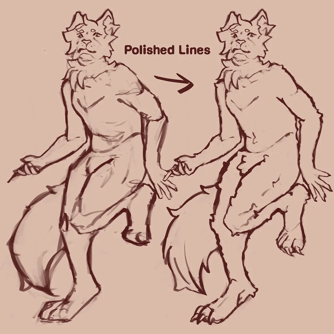 Anthropomorphic cat-like figure with colorful fur and markings, holding a cigarette, stands in an abstract, smoky urban alley, conveying a moody, contemplative atmosphere.